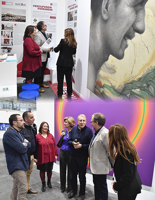 José Martí destaca en ARCO 2020 que el Servicio Provincial de Restauración se ha especializado en la recuperación de obras de arte contemporáneo