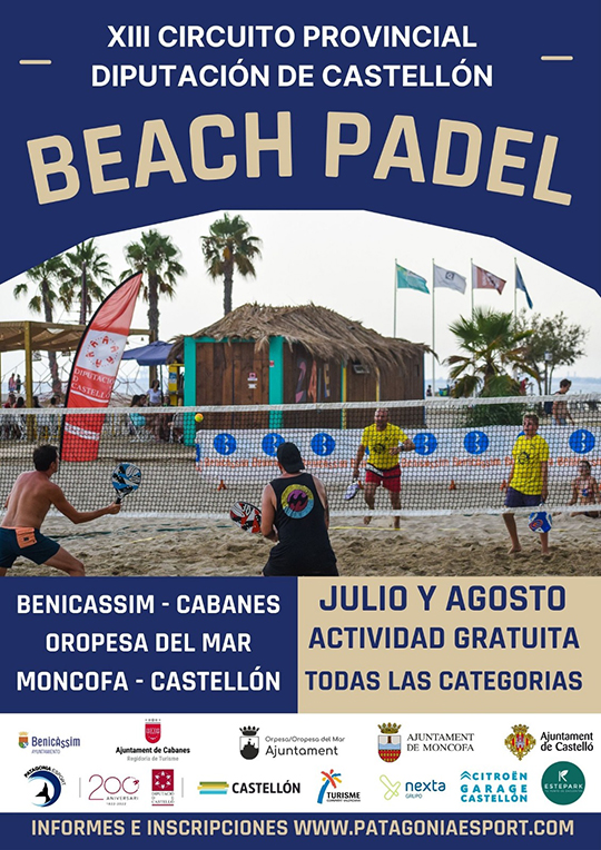 Presentación del XIII Circuito provincial de Beach pádel Diputación de Castellón