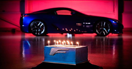 Lexus celebra el décimo aniversario del LFA