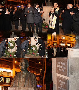 Inauguración del nuevo busto dedicado a Cardona Vives