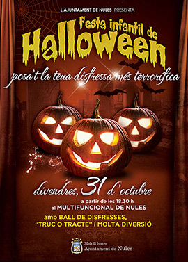 El ayuntamiento de Nules organiza la primera fiesta infantil de Halloween