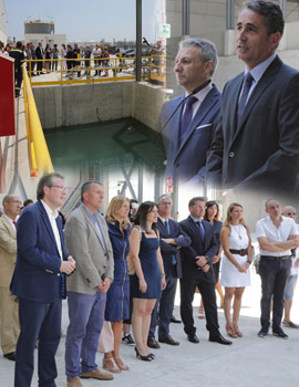 Inauguración del nuevo almacén de coque de BP en la dársena sur del Puerto de Castellón