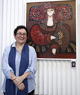 Éxito en la exposición de María Griñó en el Casino Antiguo de Castellón