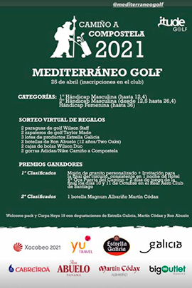 Circuito Camino a Compostela  en Club Mediterráneo Golf. Próximo cierre inscripcón