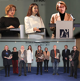 Las universidades públicas valencianas entregan las distinciones de la segunda edición de los Premios PRECREA