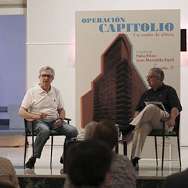 El periodista Joan Montañés Xipell entrevistó al arquitecto Helio Piñón