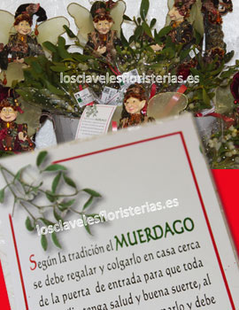 Floristería Los Claveles te propone el muérdago de la suerte para regalar en Navidad